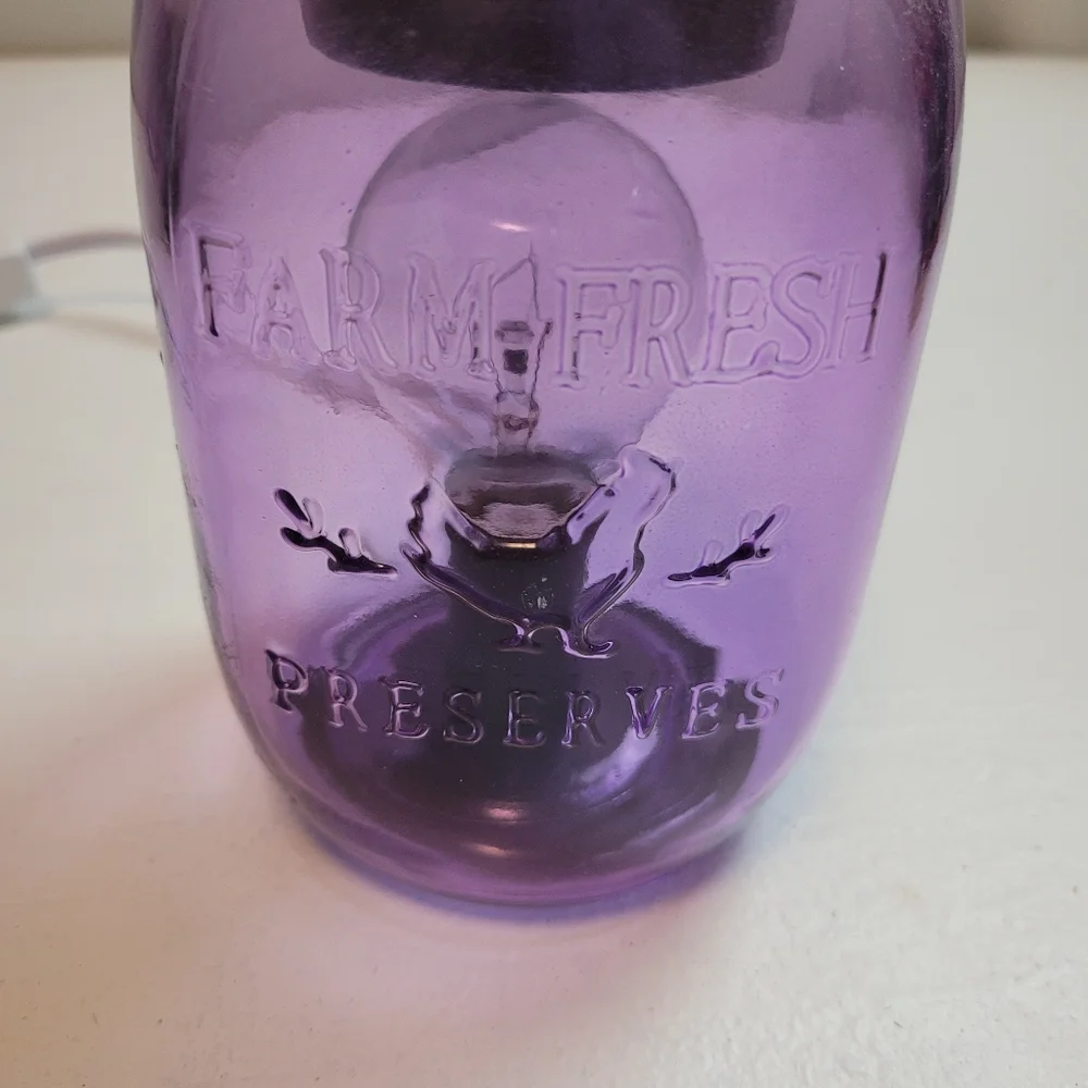 Purple Mason Jar Wax Warmer